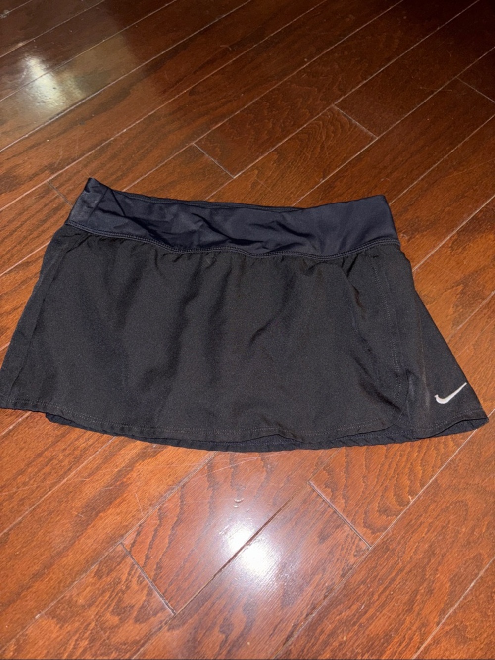Nike Black Performance Tennis Skirt with Swoosh